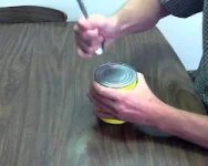 How to open a can without a can opener
